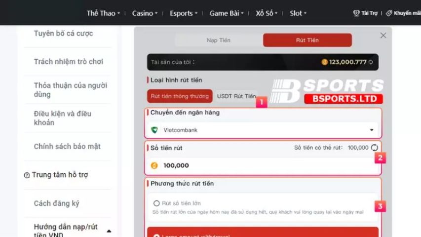 Điền thông tin chính xác